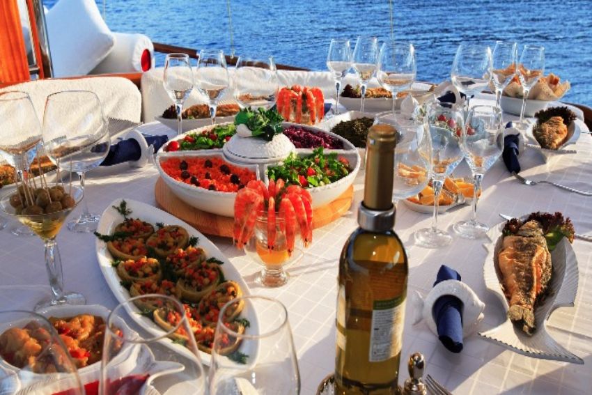 Turkey Luxury Gulet Food